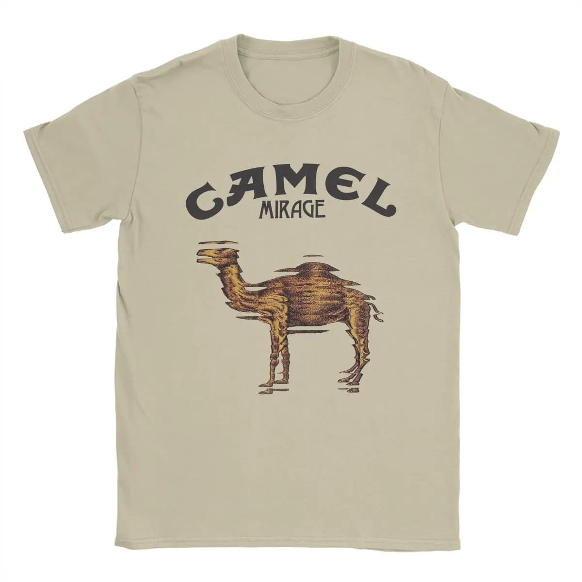 Camiseta Camel Mirage Band, camisetas novedosas de algodón puro para hombre, camisetas con cuello redondo, camisetas de manga corta 4XL 5XL