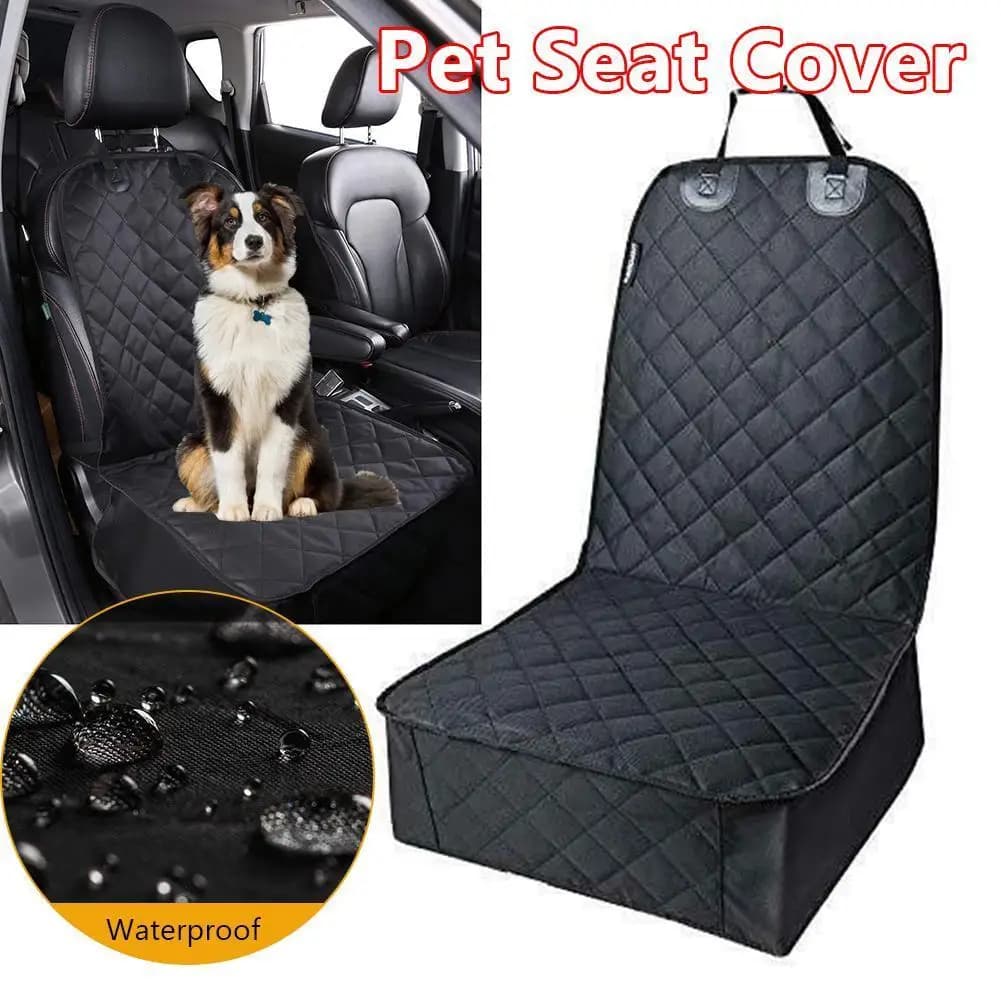 Funda de asiento delantero de coche para perro, alfombrilla impermeable antideslizante para asiento trasero de coche, Protector de cojín, accesorios