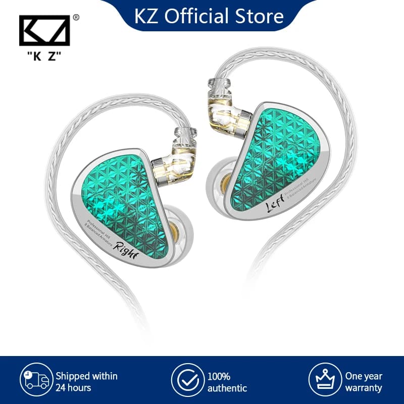 KZ AS16 Pro auriculares intrauditivos con cable 16BA armadura equilibrada HIFI Monitor de graves auriculares con cancelación de ruido auriculares