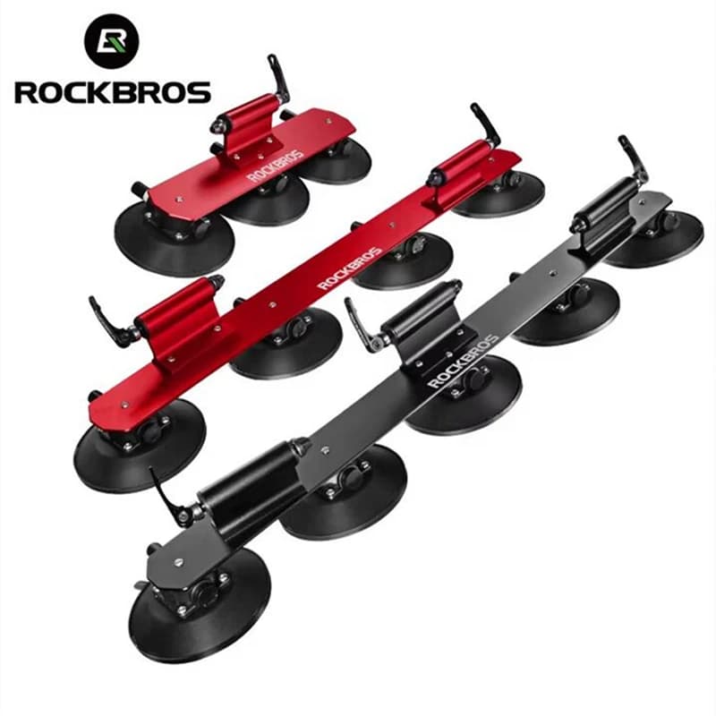ROCKBROS-bastidores para bicicleta y coche, ventosas para bicicleta, soporte para techo, instalación rápida, accesorio para bicicleta de montaña y