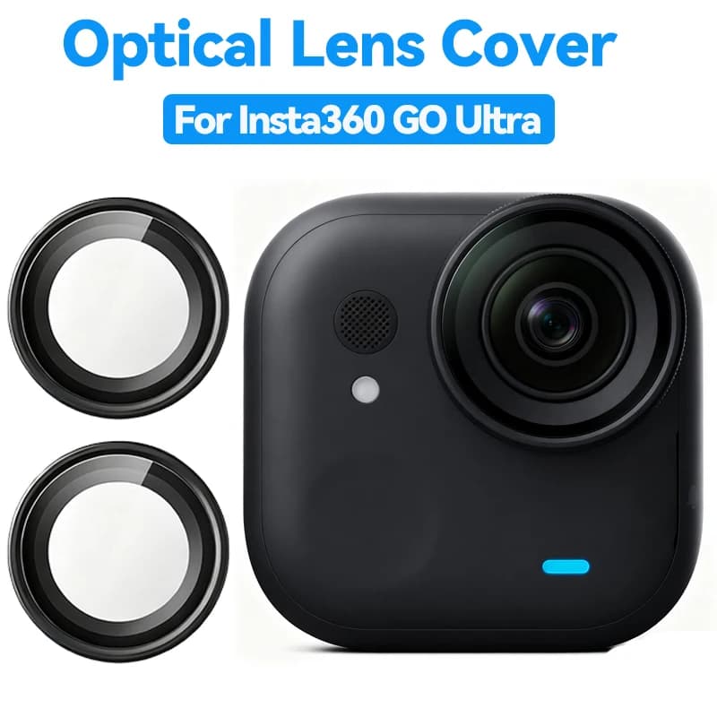 Protectores de lentes para Insta360 GO Ultra Material de vidrio cubierta protectora de lente práctico Protector de lente para Insta 360 GO Ultra