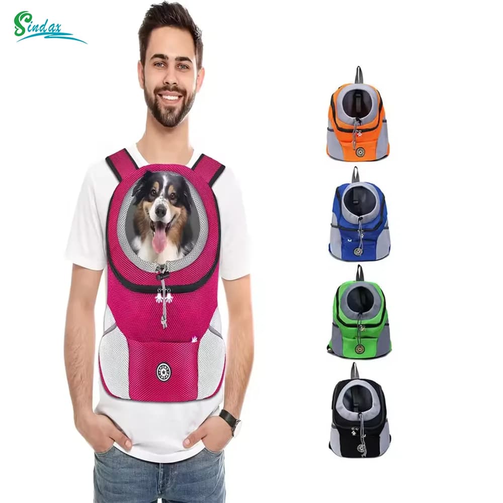 Bolsa transportadora para perros, mochila de transporte para perros pequeños, transportador transpirable para perros, suministros de transporte para