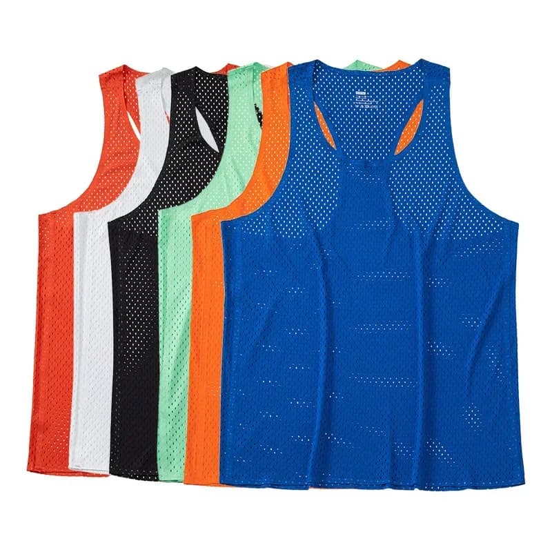 Camisetas sin mangas de atletismo para hombre, chaleco de secado rápido de larga distancia, malla transpirable, entrenamiento deportivo