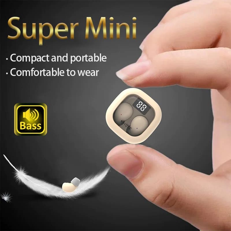 SK Mini 5,3 auriculares inalámbricos con bluetooth auriculares pequeños para dormir trabajo deportes auriculares invisibles HD HIFI auriculares de