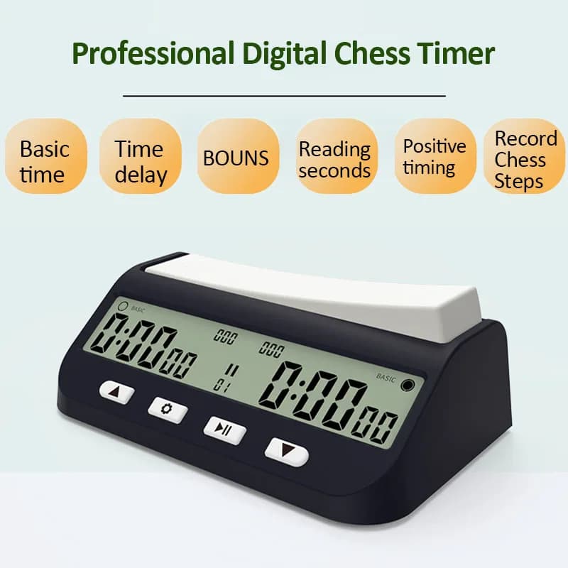 YS9901/YS902 Reloj de ajedrez profesional portátil multiusos Temporizador de ajedrez digital Temporizador de juego