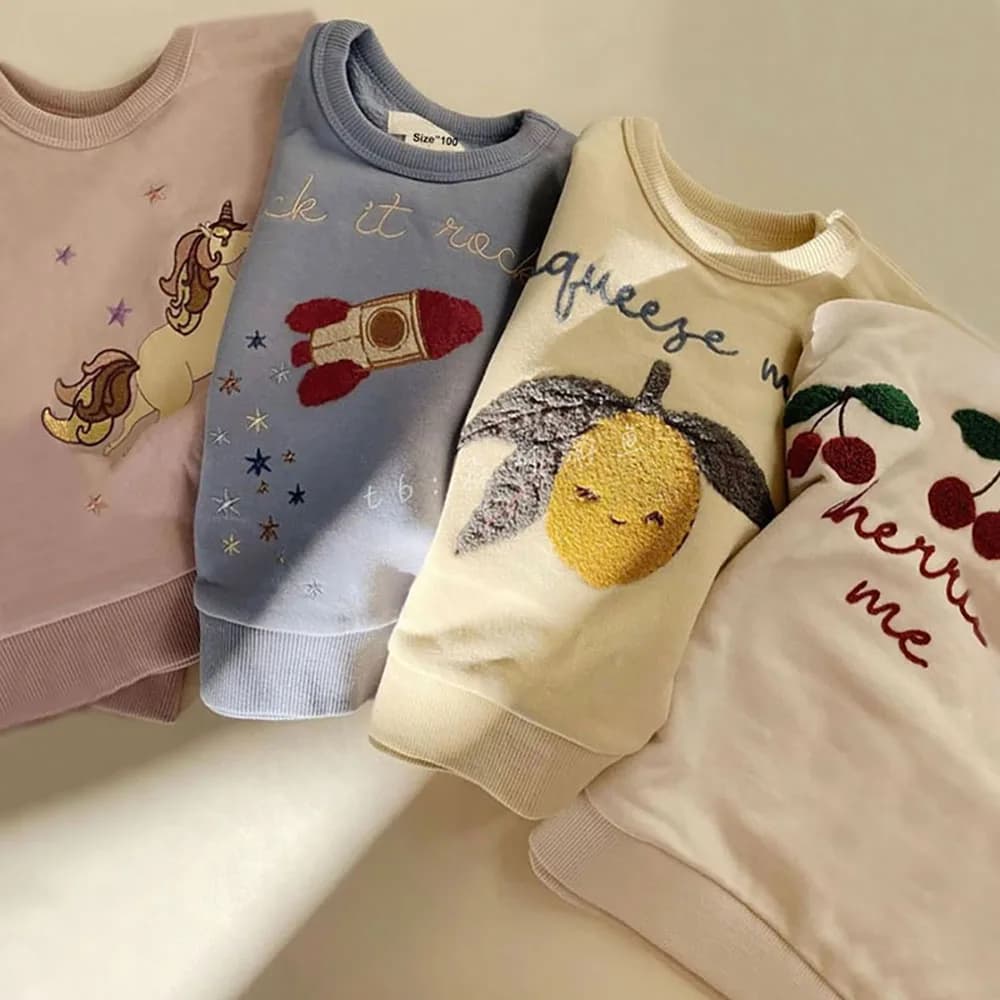 Sudaderas para bebés, sudaderas con capucha de manga larga para niñas pequeñas, suéter para niños, Tops, ropa, prendas de vestir de moda para