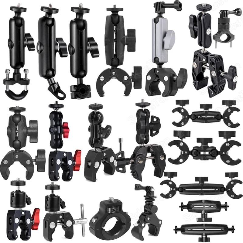 Soporte de Clip para motocicleta Insta 360 X5 X4 X3 GO 3S para GoPro 13 12 11 DJI Action 6, palo Selfie para bicicleta, accesorio de cámara