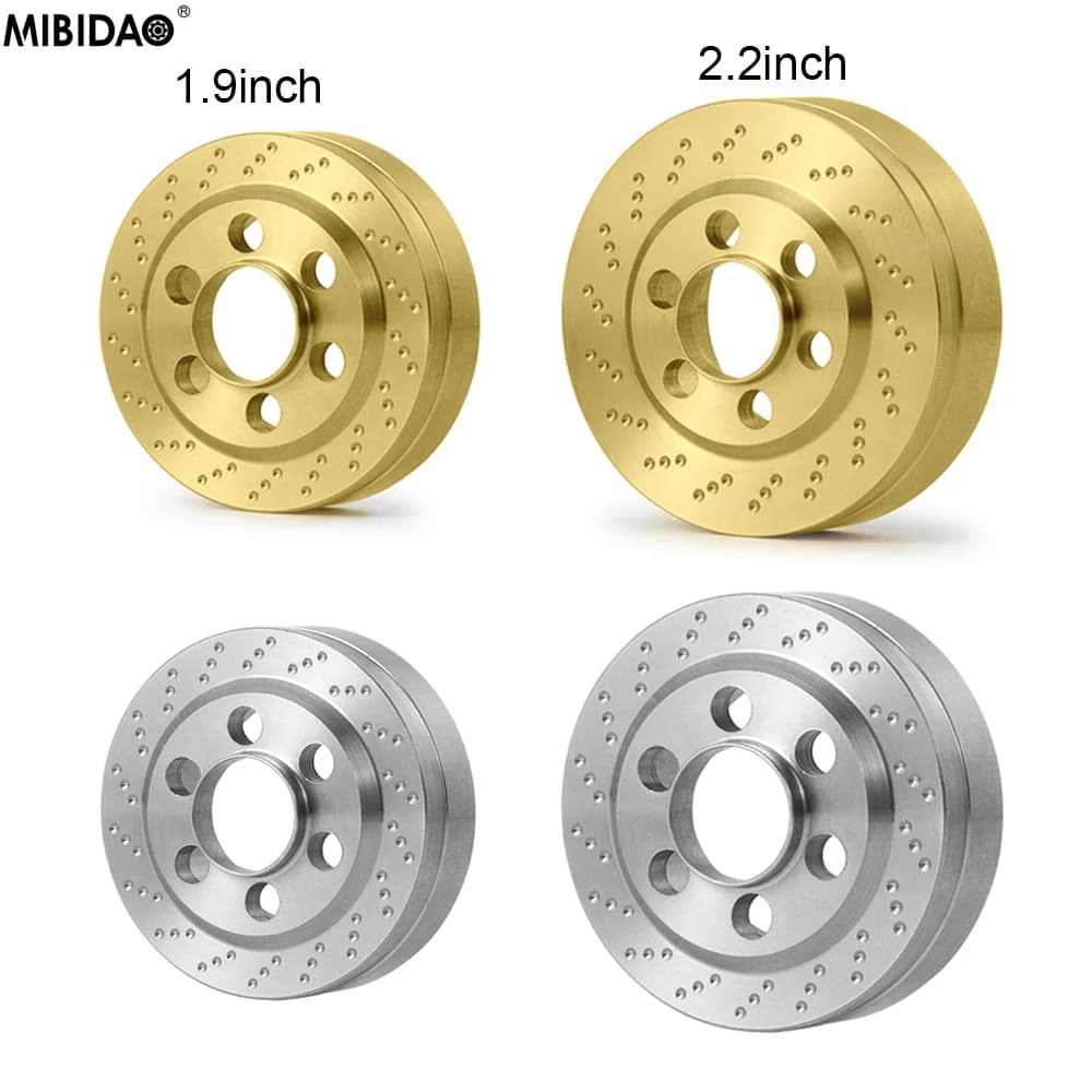 MIBIDAO 1,9 "/2,2" contrapeso interno de Metal para llantas Axial SCX10 90027 90046 D90 TRX4 TRX6 Wraith 1/10 RC Crawler
