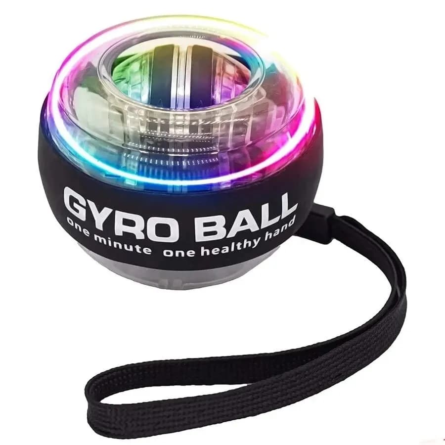 Bola de entrenamiento de potencia de muñeca LED, giroscopio de arranque automático, bola de mano, brazo, mano, fuerza muscular, equipo de ejercicio