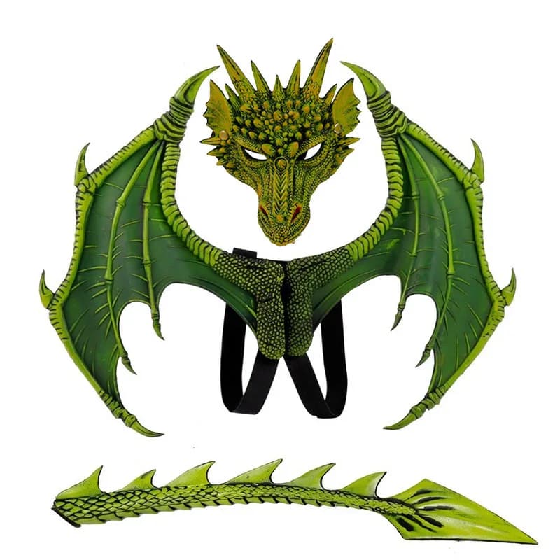 Disfraz de dragón cospty de Animal, regalo de Navidad Purim, conjunto de Cosplay para fiesta de carnaval, disfraz de grifo de ala y cola