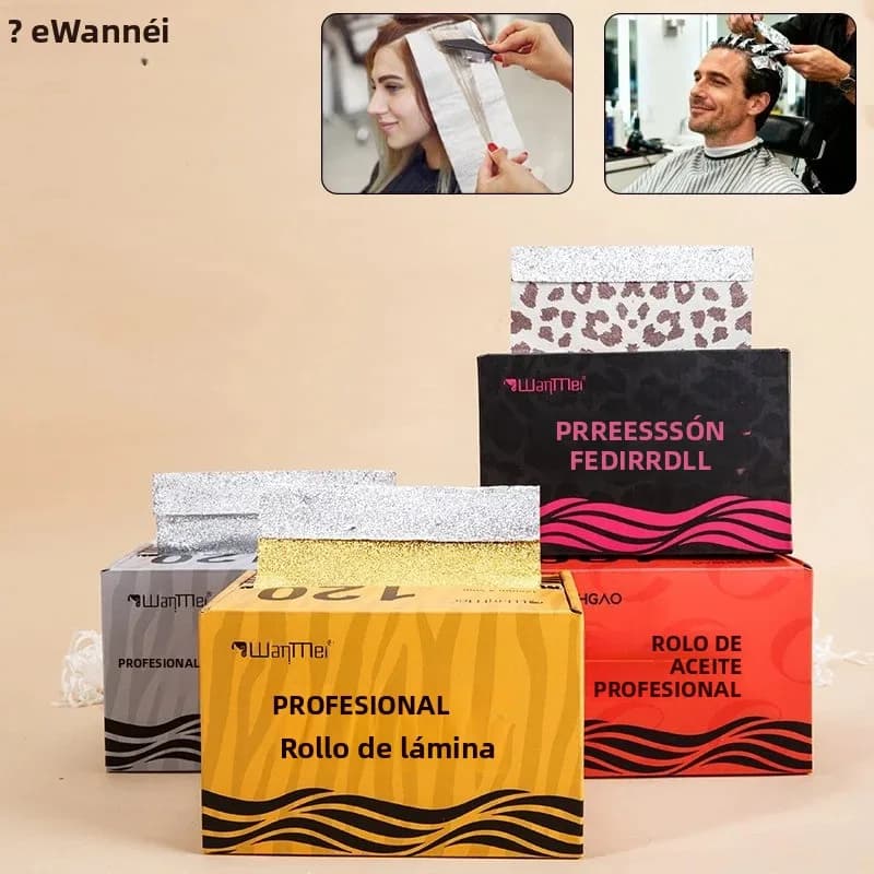 Lámina para el cabello en relieve de grado profesional para teñir el cabello con textura antideslizante, plegable, adecuada para teñir el cabello y