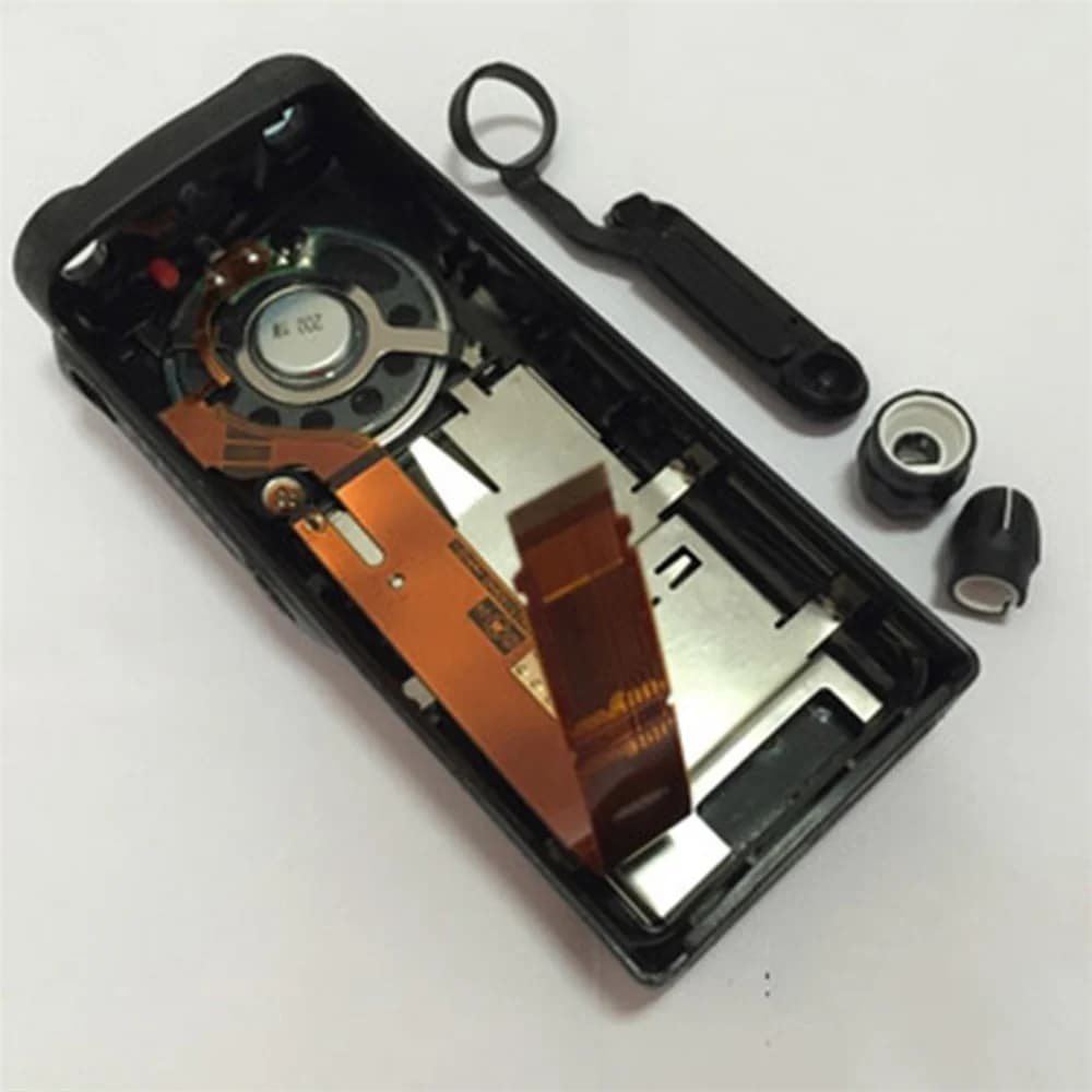 Para walkie-talkie M, carcasa negra, carcasa frontal para M GP328 GP340 HT750 PRO5150, Accesorios de reparación de Radio