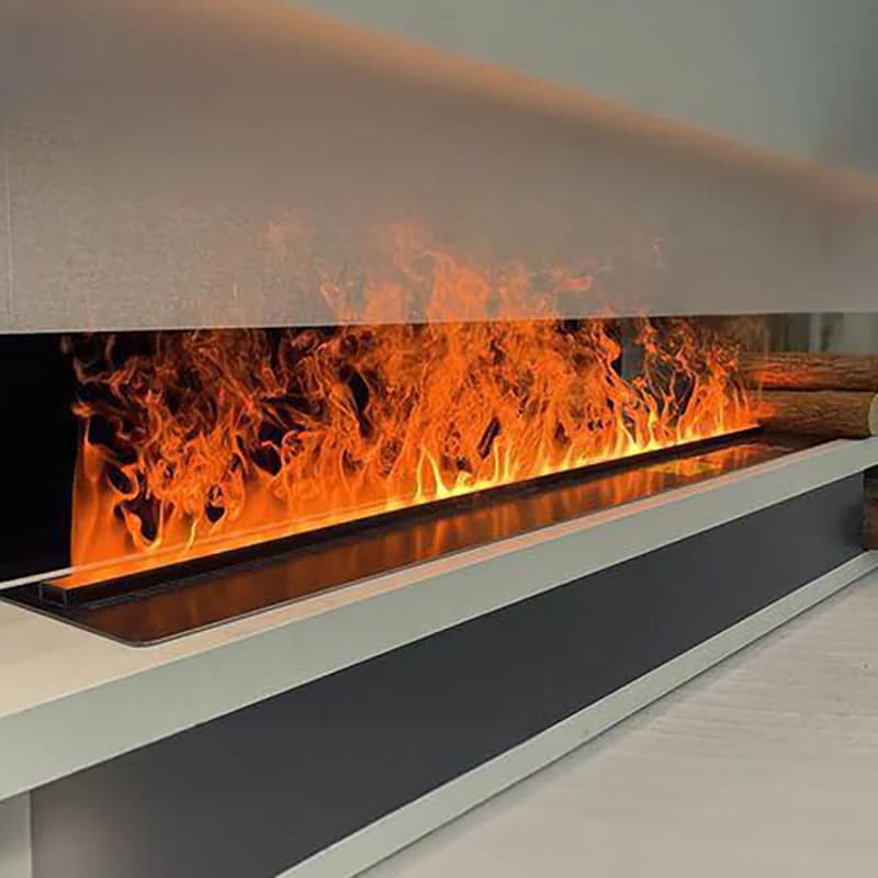 Stock Local EE. UU. UE chimenea de vapor de agua 3D con chimenea eléctrica UV soporte de TV insertos sala de estar decorativa, entrega rápida
