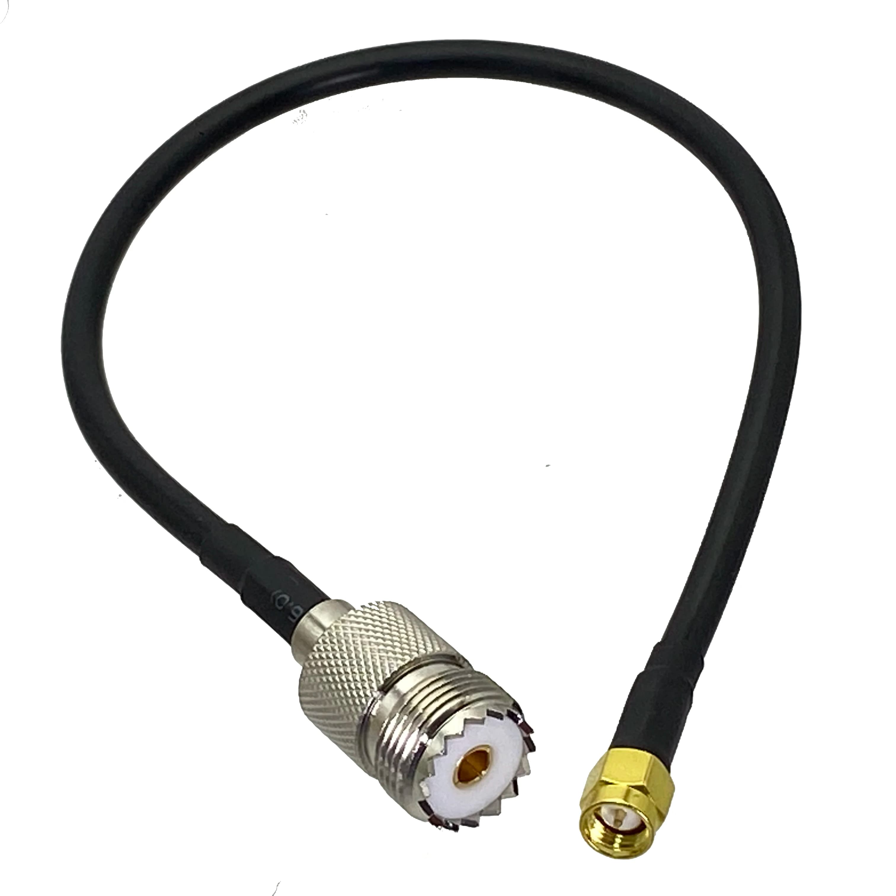 Cable RG58 UHF SO239, conector hembra a SMA macho, adaptador de puente de cola de cerdo Coaxial RF, recto, nuevo, 6 pulgadas ~ 20M, 1 ud.