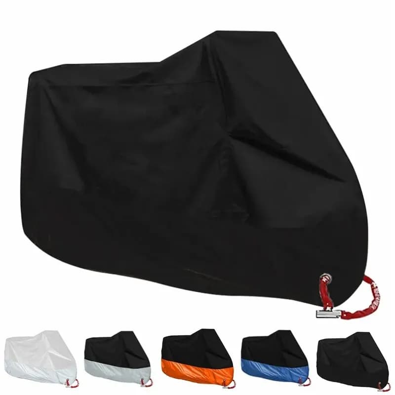 Cubierta impermeable para motocicleta, cubierta a prueba de polvo, protección UV 190T, varios colores, todas las estaciones