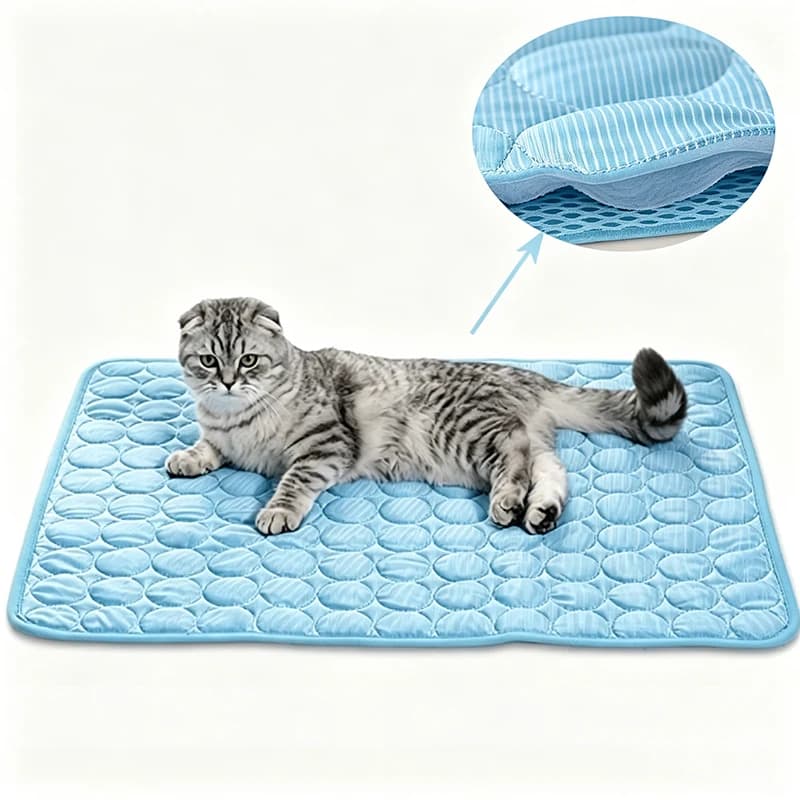 Almohadilla Refrigerante para Verano, Cama Nido para Perros y Gatos, Colchoneta Refrescante para Dormir para Perros Pequeños, Manta Refrigerante
