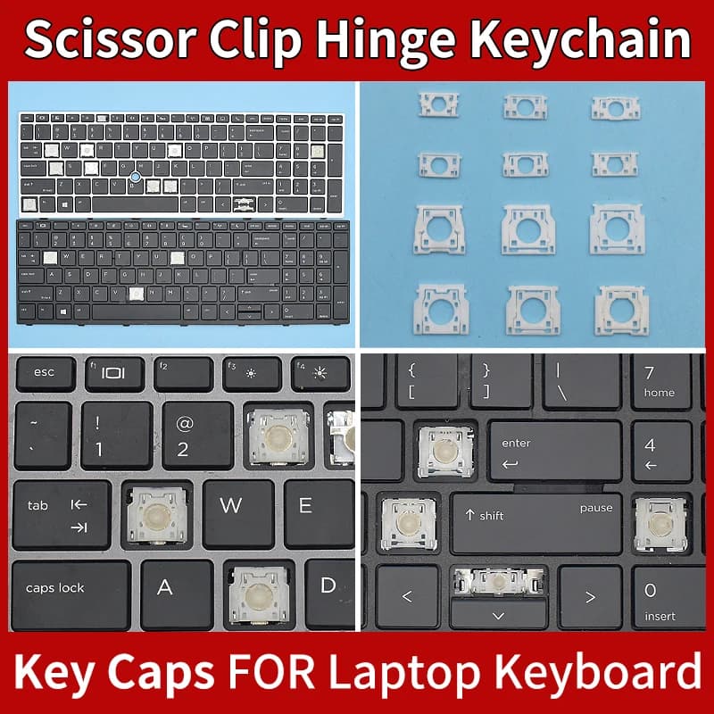 Bisagra de Clip de tijera de repuesto para teclado HP EliteBook, 855, 850, G5, 755, 750-G5, Zbook 15U, G5, G6