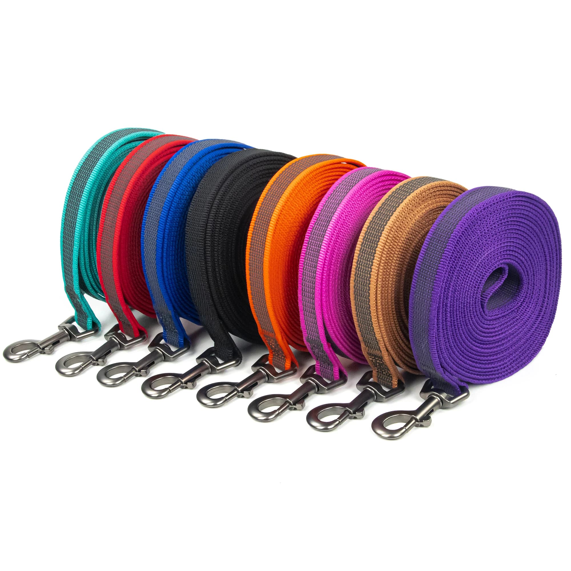 Correa para Perro de 1.5M, 2M, 3M, 15M, 10M, 5 Metros, de Látex y Seda, Ligera y Práctica para Entrenamiento de Perros Grandes y Pequeños