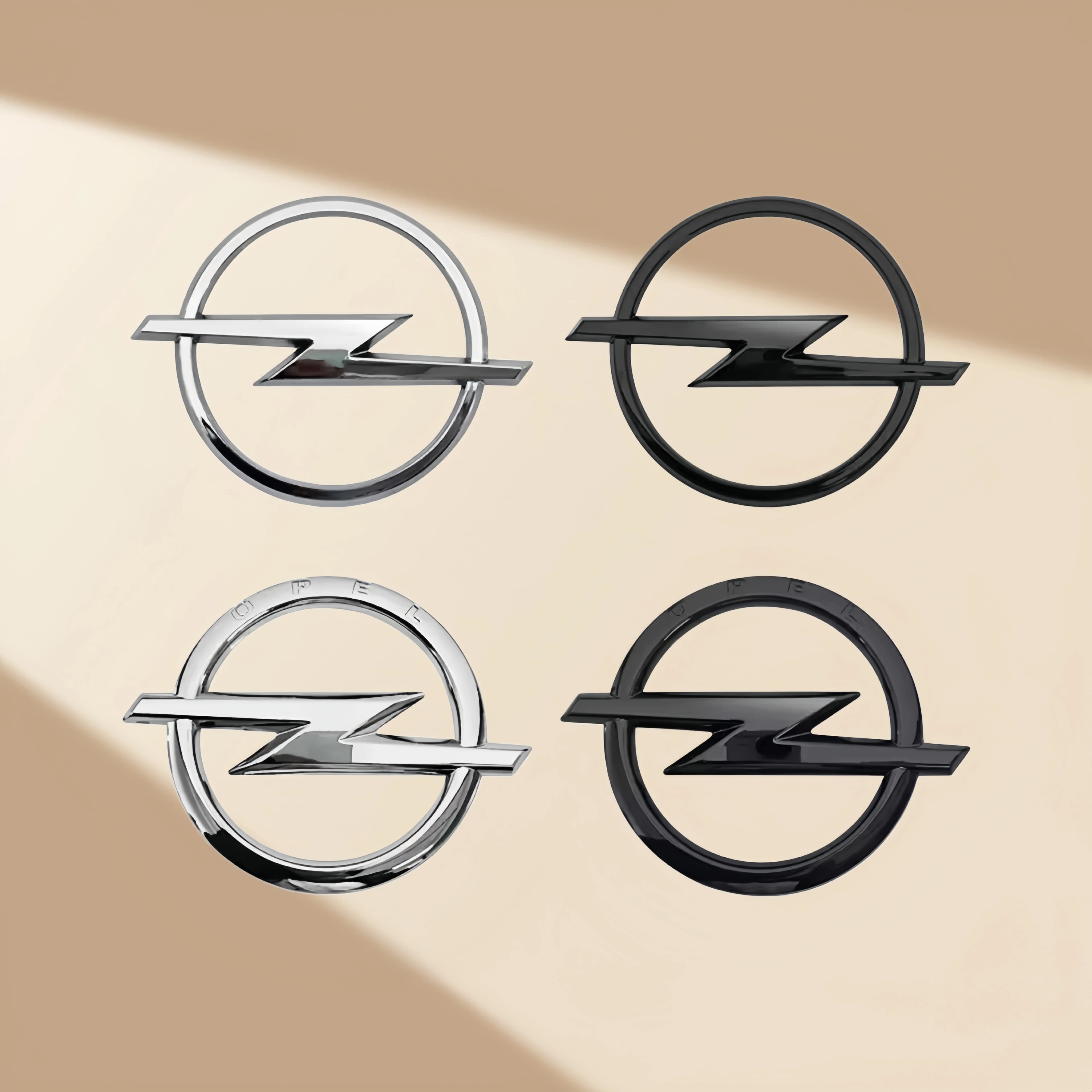 1 unidad de emblema 3D ABS para parrilla delantera, capó, maletero trasero y parachoques de coche, adhesivo con logotipo para Opel Astra Zafira