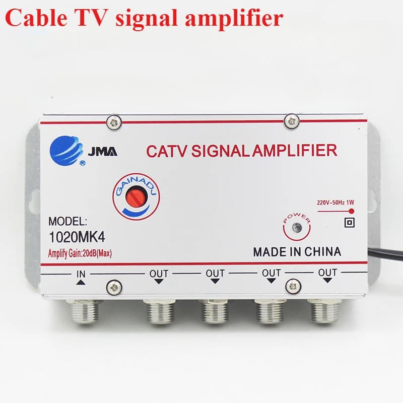 Amplificador de señal de antena de TV CATV, 2/3/4/6/8 vías, 20DB, divisor de refuerzo 8620SA2 8620SA3 para equipos de TV Digital, enchufe europeo