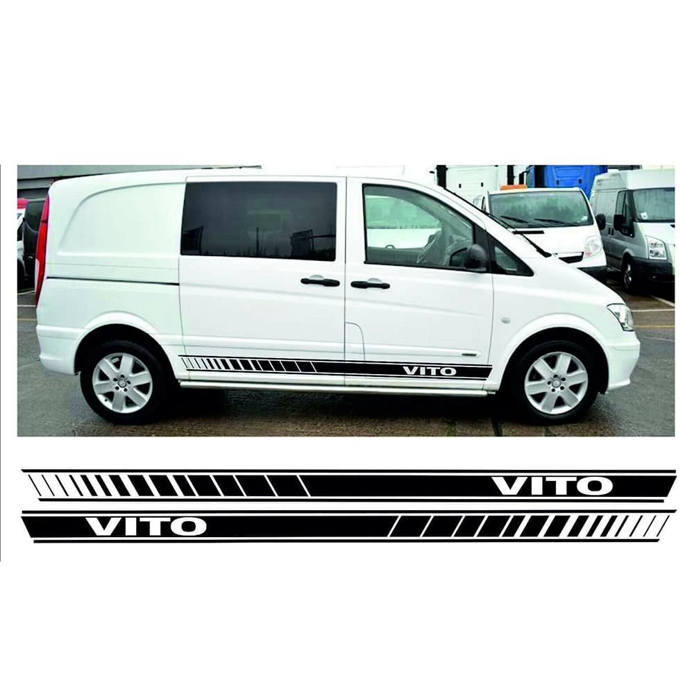 Pegatinas y gráficos laterales para furgoneta MERCEDES VITO Camper jc-895