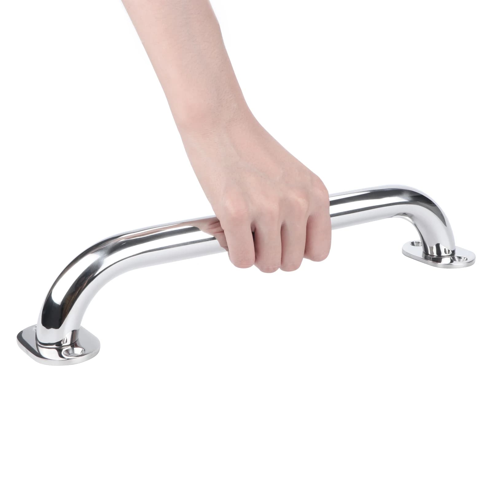 Pasamanos de acero inoxidable de alta calidad, mango de agarre pulido para barco/RV/baño, accesorios marinos, 9 ", 12", 16"