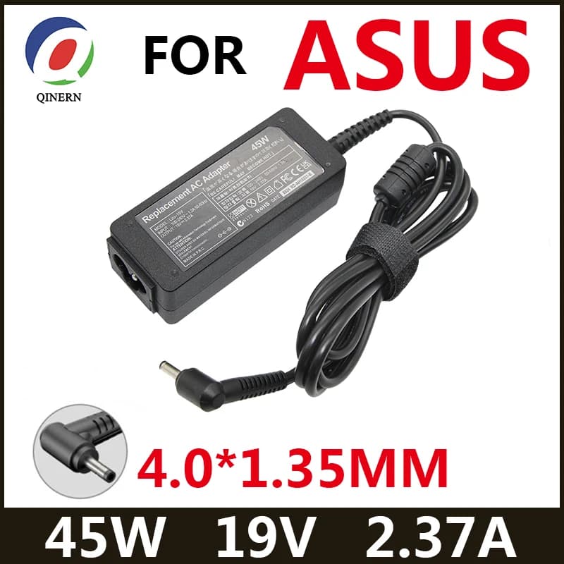 Cargador/adaptador de CA para ordenador portátil, 19V, 2,37a, 45W, 4,0x1,35 MM, para Asus Zenbook UX305 UX21A UX32A Series Taichi 21 31 T300LA
