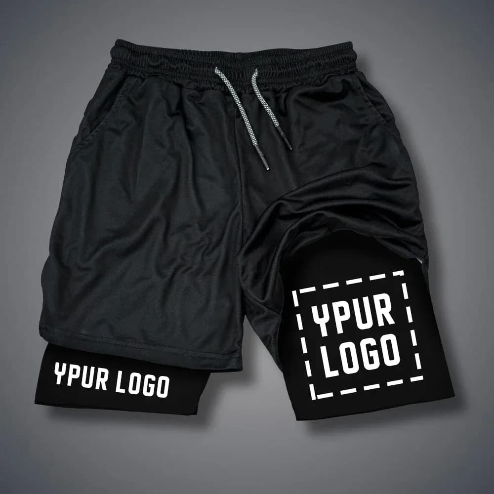Pantalones cortos de compresión personalizados para hombre, pantalones deportivos para gimnasio, ropa deportiva con tu logotipo, pantalones cortos