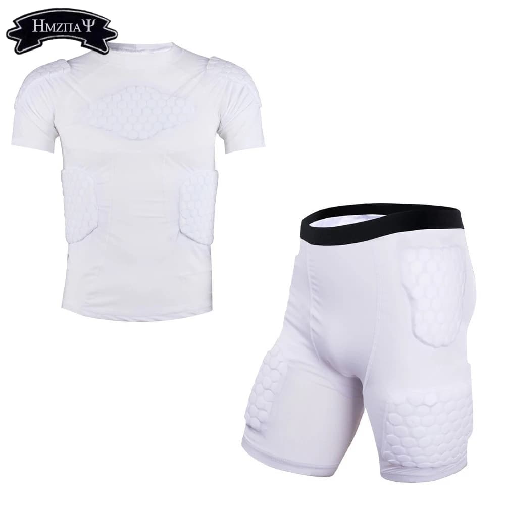 Traje Anticolisión de panal de abeja deportivo, camiseta anticolisión, pantalones cortos, equipo de protección para fútbol y ciclismo