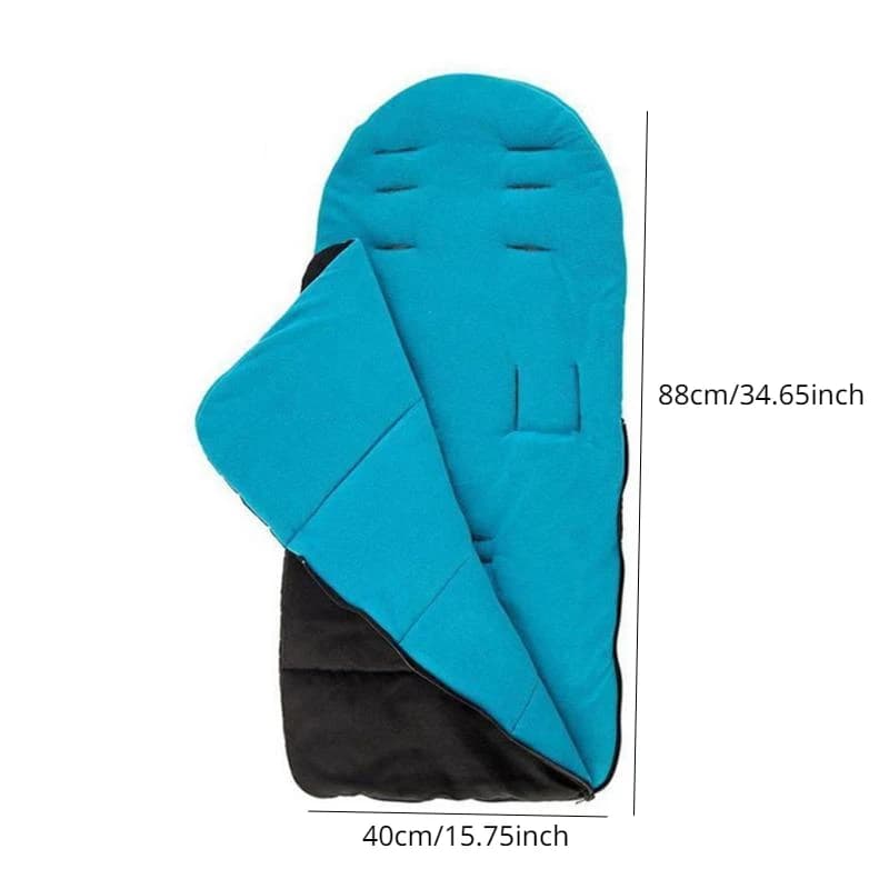 Cochecito de bebé, cubierta cálida para pies, almohadilla Universal con algodón grueso, manta para niños de otoño e invierno