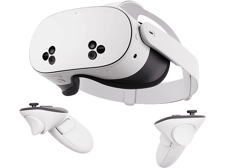 Gafas de realidad virtual - Meta Quest 3s, 128 GB, 8GB RAM, Snapdragon XR2 Gen 2, 1832×1920p, 2.5h Autonomía, Blanco