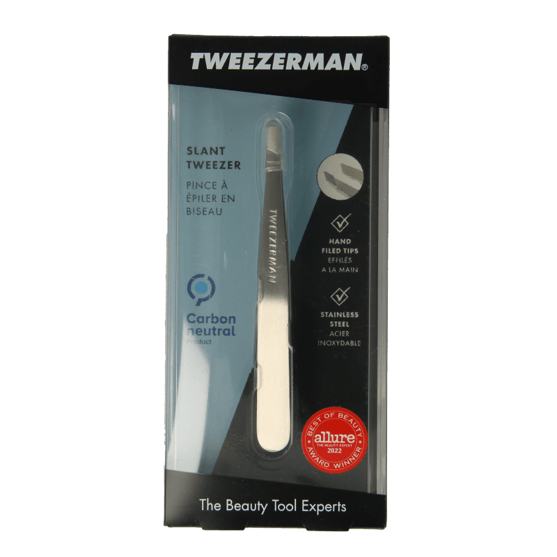 Tweezerman Pinzas Tweezerman Slant clásicas de acero inoxidable 1 unidad