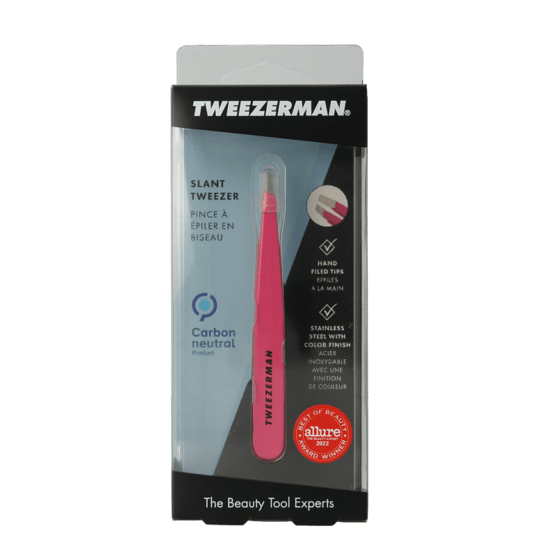 Tweezerman Slant precioso en rosa 1 unidad