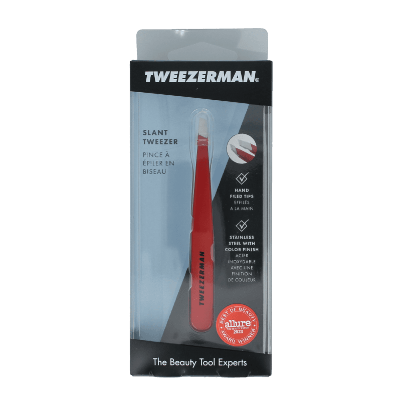 Tweezerman Pinza de depilar Tweezerman Slant signature red 1 unidad
