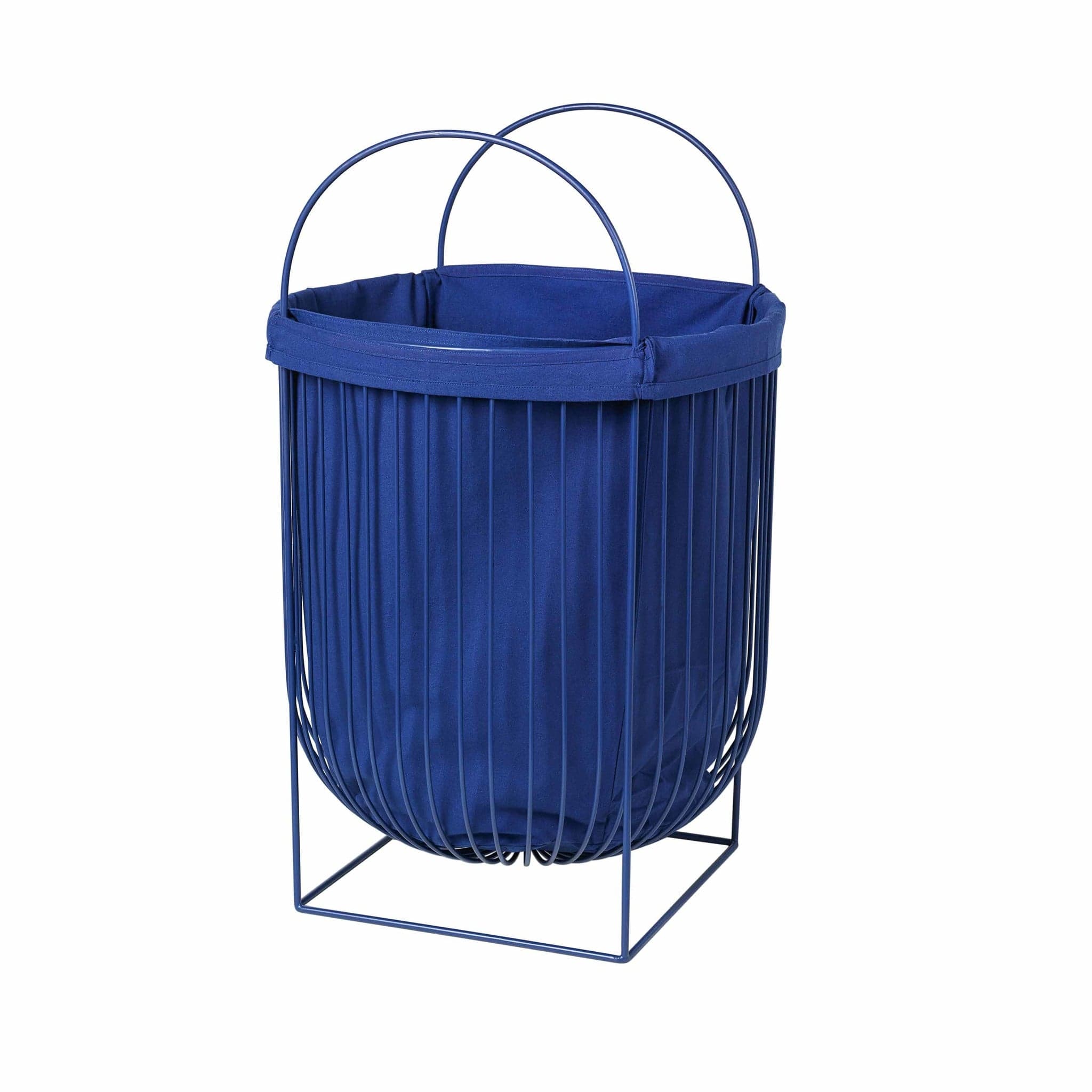 Broste Copenhagen Cesto de ropa Arild - azul