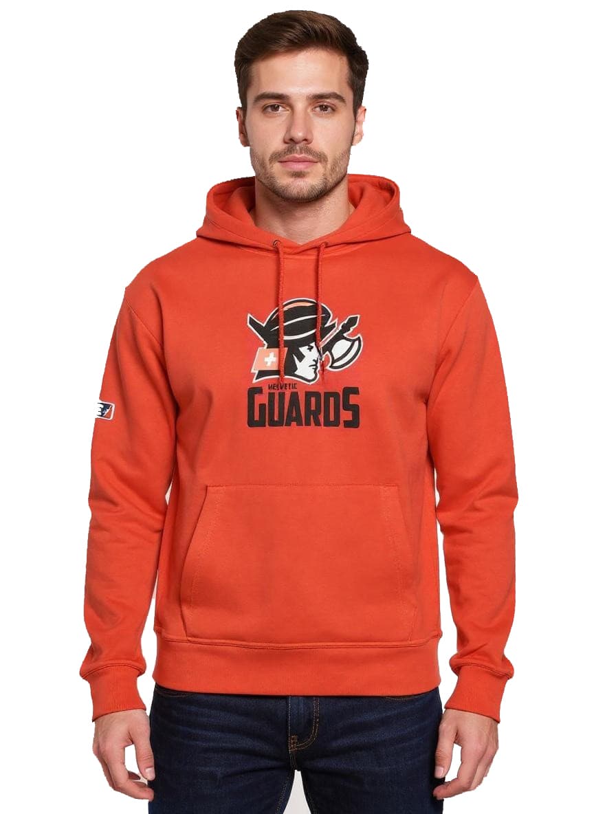 Sudadera con capucha para hombre de la Liga Europea de Fútbol – Helvetic Guards 2 ELF, suéter de algodón, roja