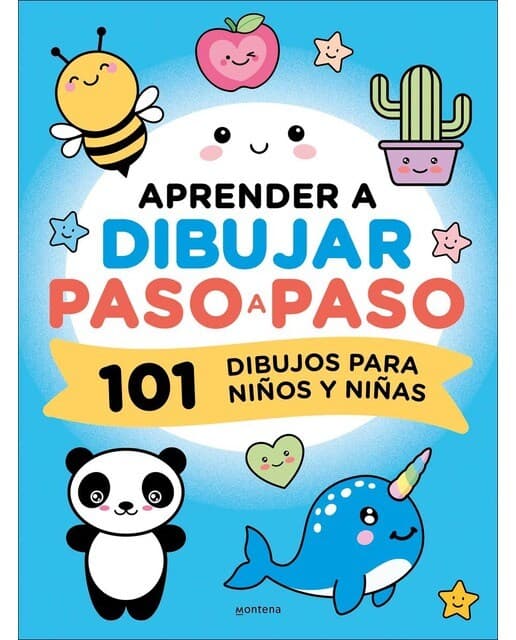 Aprender a dibujar paso a paso: 101 dibujos para niños y niñas (Tapa blanda).