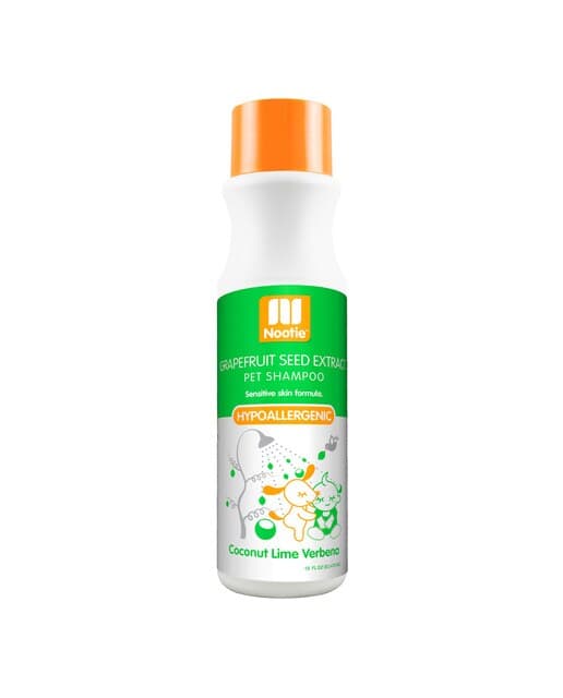 Nootie - Champú Nootie para perros y gatos hipoalergénico coco, lima y verbena 473 ml.