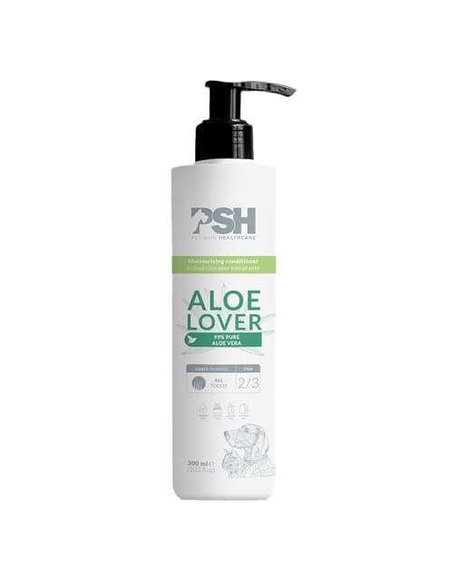 PSH Cosmetics - Acondicionador hidratante PSH Cosmetics para perros y gatos Aloe Lover 300 ml.