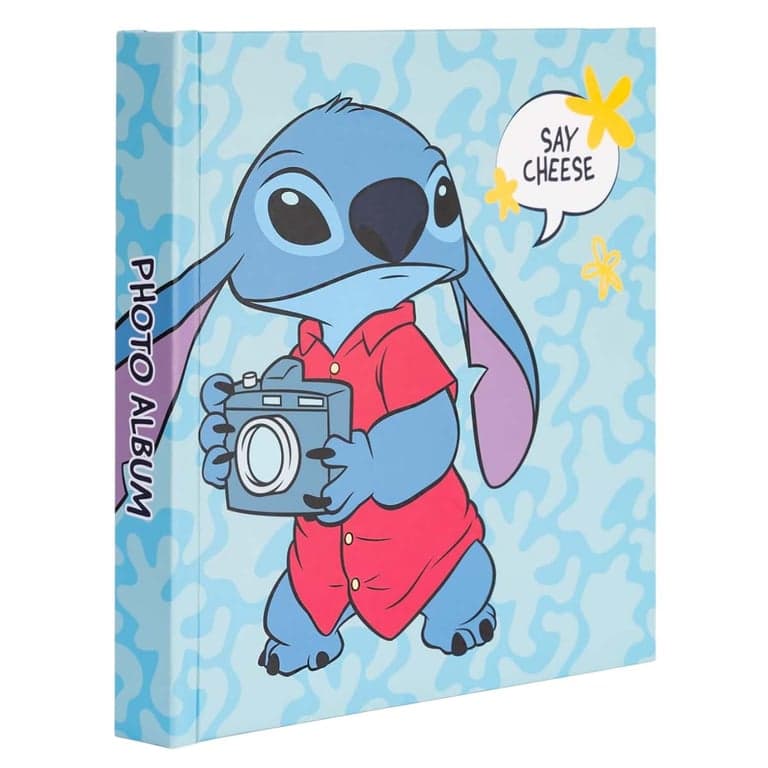 Disney Álbum de fotos tropical Coser 22 bolsillos rígidos de 16x16 cm Azul - Nuevo