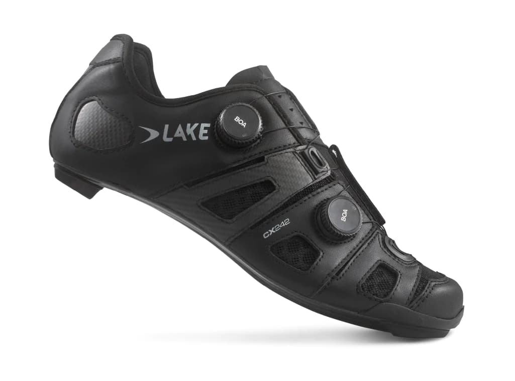 Lake CX242 Cycling Shoe, Black/Silver