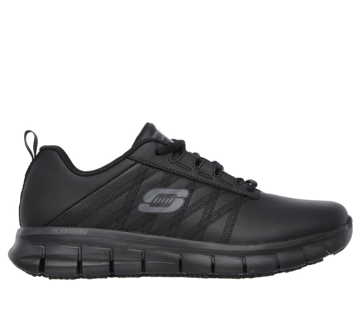 Skechers Work Relaxed Fit: Sure Track - Erath en Negro, talla 35