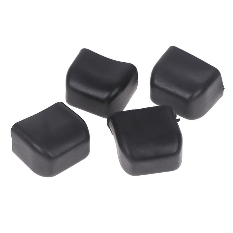 Lote de 4 tapas para travesaños de techo de coche, barras de carga y tapas para travesaños de techo. negro