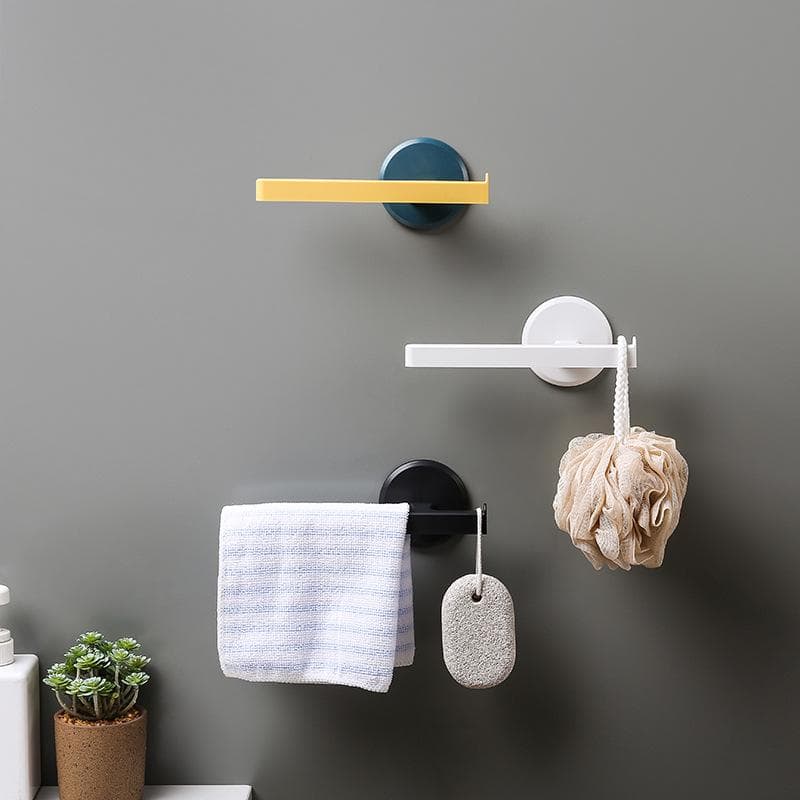 Nuevo Toallero Minimalista Nórdico Sin Perforación Barra para Toallas de Baño Toallero de Baño Estante Colgante de Baño Baño
