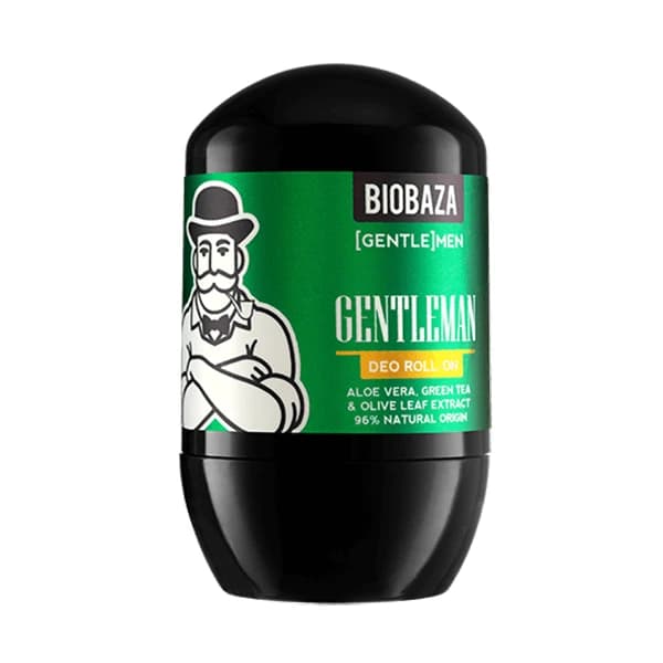 Desodorante natural con aloe vera y extracto de té verde para hombres, Gentlemen, Biobaza, 50 ml