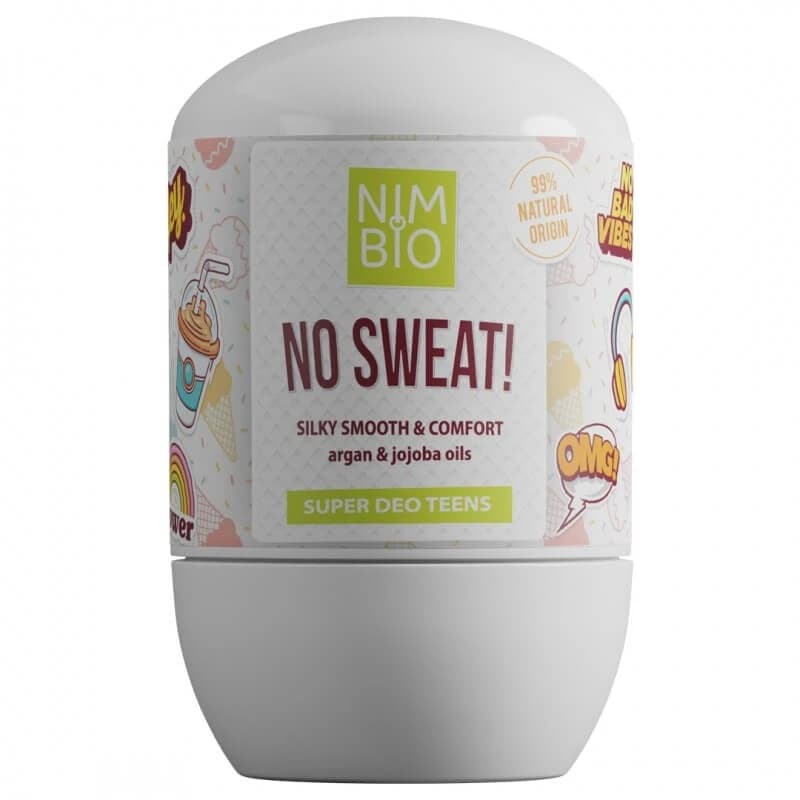 Desodorante natural roll-on para chicas adolescentes, 50 ml, Nimbio