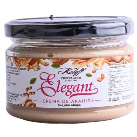 Crema de cacahuete sin azúcar añadido, 200 g, Elegante