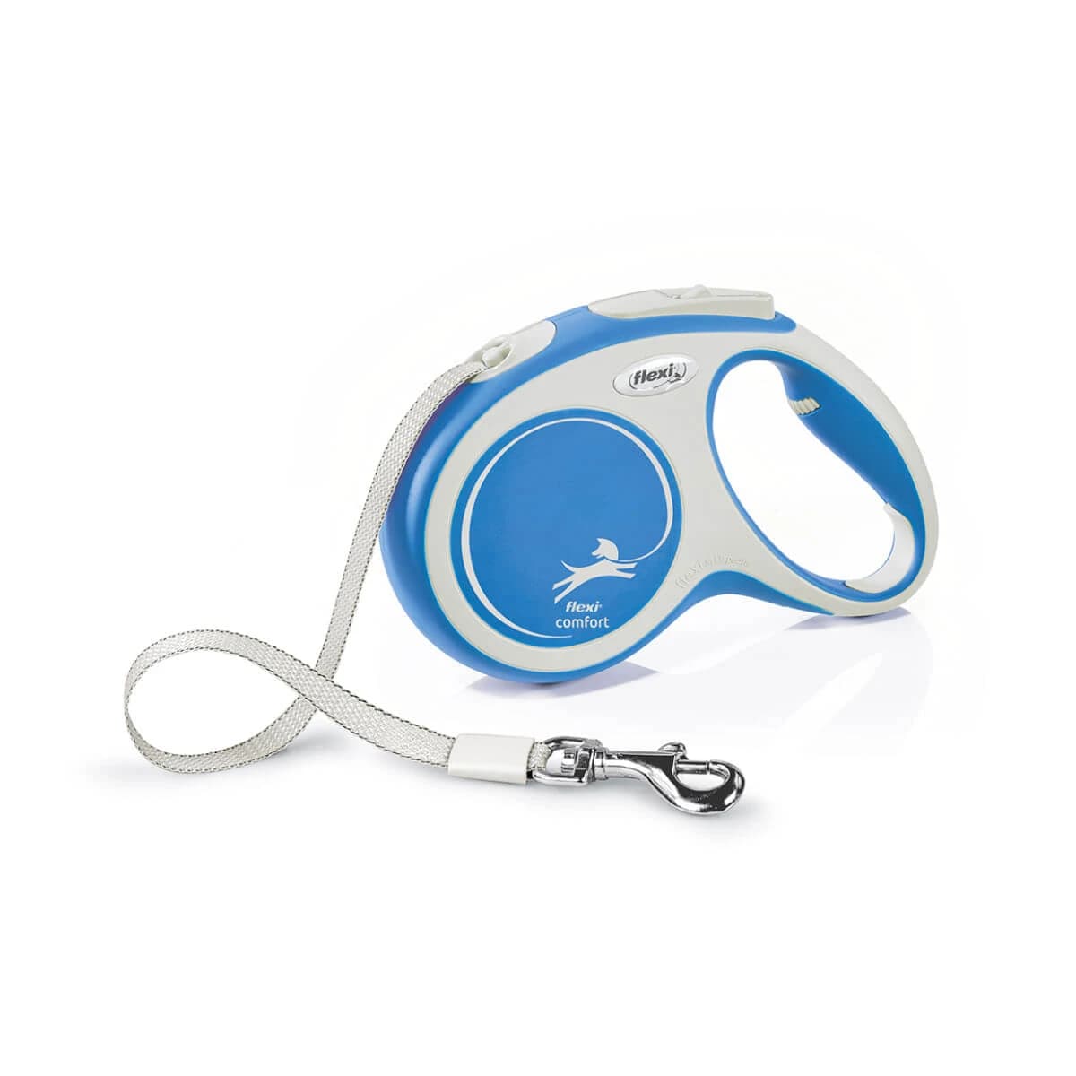 FLEXI Comfort, correa retráctil correa retráctil para perros, nylon, azul, M(25kg, 5m)