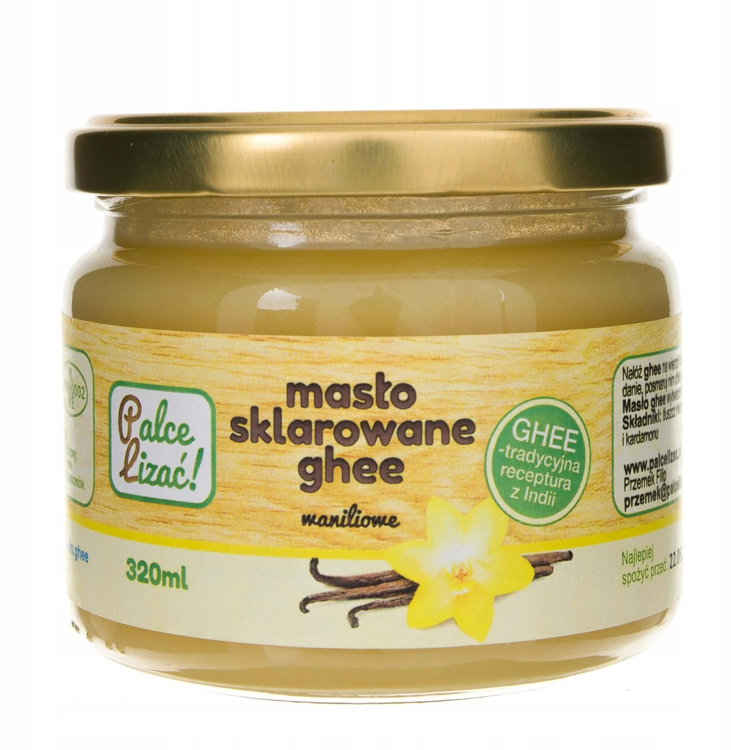 Mantequilla ghee clarificada Fingers Lick Vanilla 320 ml