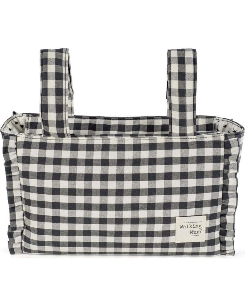 BOLSO PASEO WALKING MUM PARA BEBÉ - NEGRO CUADROS NEGRO